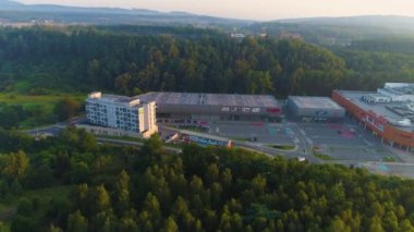 Sunrise Mall Victoria Merkezi Galerisi Walbrzych Galeria Havacılık Görünümü Polonya. Yüksek kalite 4k görüntü