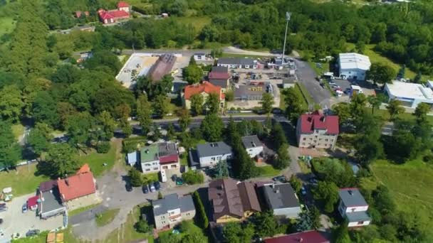 Beautiful Panorama Apartment Houses Glogow Osiedle Aerial View Poland High — Video Stock