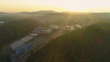 Sunrise Mall Victoria Merkezi Galerisi Walbrzych Galeria Havacılık Görünümü Polonya. Yüksek kalite 4k görüntü