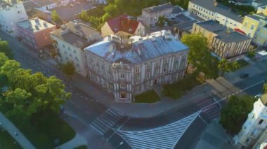 Kiralık Park Kosciuszki Gniezno Kamienice Hava Manzarası Polonya. Yüksek kalite 4k görüntü