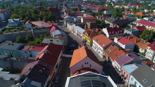 Council Centrum Konin Rada Miasta Aerial View Polsko Vysoce Kvalitní — Stock video