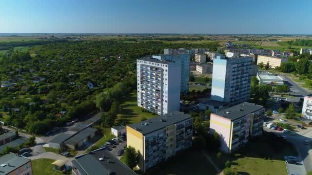 住宅不動産 Gniezno Osiedle Jagiellonsky Airial View Poland 高品質4K映像 — ストック動画