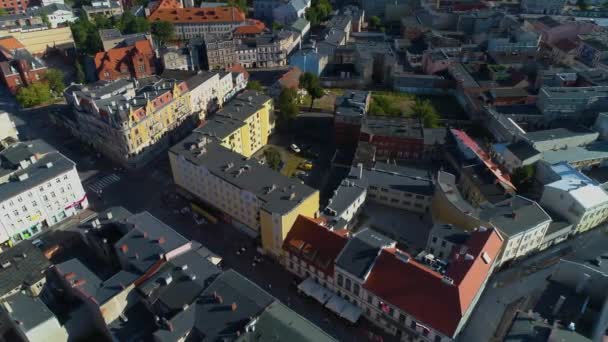 Старый Город Гнезно Старый Място Вид Воздуха Польша Высококачественные Кадры — стоковое видео