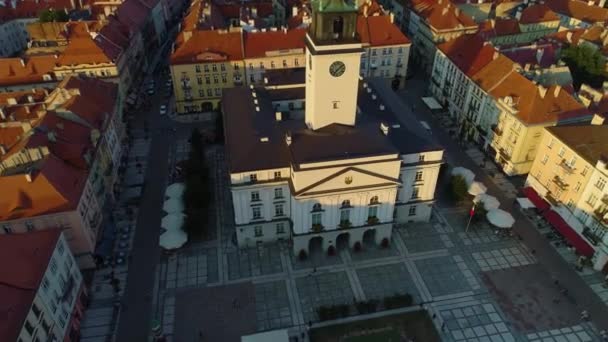 Mercato Della Città Vecchia Kalisz Ratusz Stare Miasto Rynek Vista — Video Stock