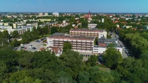 Apartamenty Hotel Inowrocław Spa Aerial View Poland Wysokiej Jakości Materiał — Wideo stockowe
