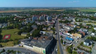 Güzel manzara Inowroclaw Krajobraz Hava Görüntüsü Polonya. Yüksek kalite 4k görüntü