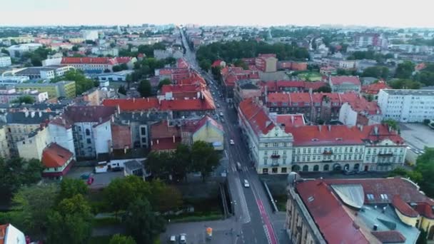 Bella Panorama Housing Estate Kalisz Vista Aerea Polonia Filmati Alta — Video Stock