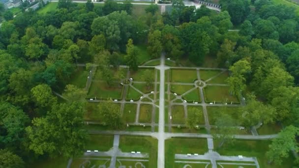 Palace Skierniewice Ogrody Palac Aerial View 폴란드의 고품질 — 비디오