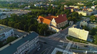 Cizvit Evi Kalisz Dom Jezuitow Hava Görünümü Polonya. Yüksek kalite 4k görüntü