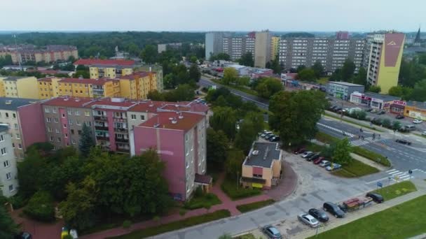 Prusa Street Housing Estate Pruszkow Aerial View Polen Hoge Kwaliteit — Stockvideo