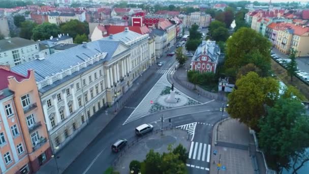 Επαρχιακό Δικαστήριο Kalisz Sad Okregowy Aleja Wolnosci Aerial View Poland — Αρχείο Βίντεο