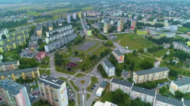 Landscape Widok House Estate Skierniewice Krajobraz Aerial View Lengyelország Kiváló — Stock videók