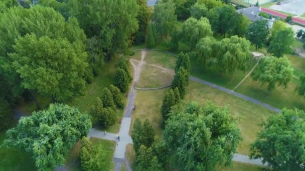 Parque Aleksandra Siedlce Vista Aérea Polônia Imagens Alta Qualidade — Vídeo de Stock
