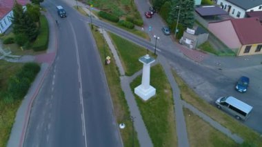 Toskana Sütunu Siedlce Kolumna Toskanska Hava Görüntüsü Polonya. Yüksek kalite 4k görüntü