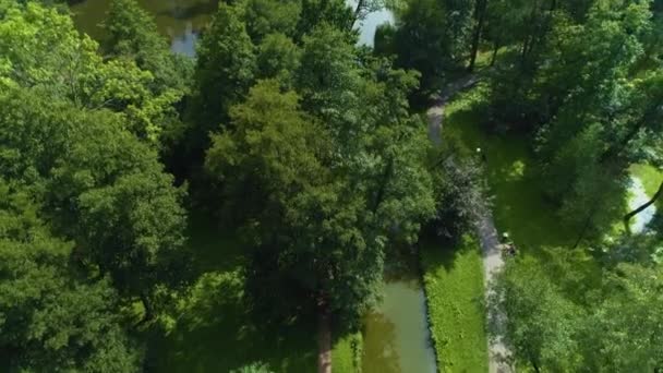 Lagoas Pruszkow Stawy Potulickich Vista Aérea Polônia Imagens Alta Qualidade — Vídeo de Stock