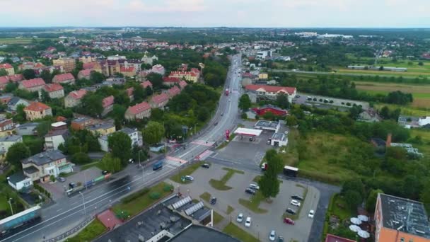 Piękna Panorama Kalisz Krajobraz Widok Lotu Ptaka Polska Wysokiej Jakości — Wideo stockowe