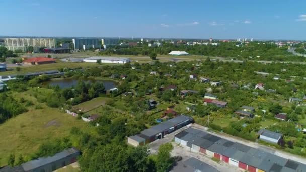 Bellissimo Paesaggio Inowroclaw Krajobraz Vista Aerea Polonia Filmati Alta Qualità — Video Stock