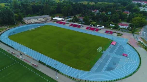 Gosir Stadium Piaseczno Stadion Vista Aerea Polonia Filmati Alta Qualità — Video Stock