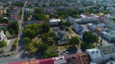 Bölgesel Müze Siedlce Muzeum Ratusz Jacek Havacılık Görünümü Polonya. Yüksek kalite 4k görüntü