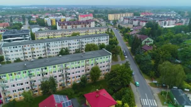 Prachtig Panorama Huis Landgoed Skierniewice Krajobraz Antenne Uitzicht Polen Hoge — Stockvideo