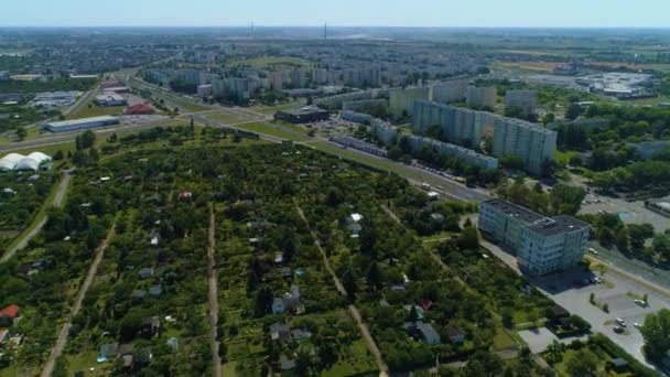 Schöne Landschaft Inowroclaw Krajobraz Luftaufnahme Polen Hochwertiges Filmmaterial — Stockvideo