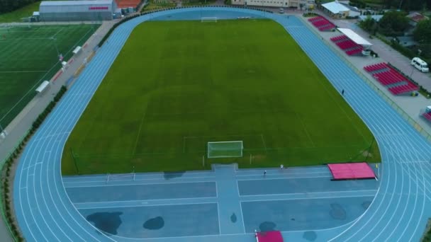 Gosir Stadium Piaseczno Stadion Vista Aerea Polonia Filmati Alta Qualità — Video Stock