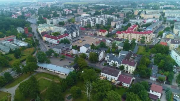 Belo Panorama Skierniewice Krajobraz Vista Aérea Polônia Imagens Alta Qualidade — Vídeo de Stock