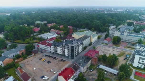 Krásná Panorama Skierniewice Krajobraz Aerial View Polsko Vysoce Kvalitní Záběry — Stock video