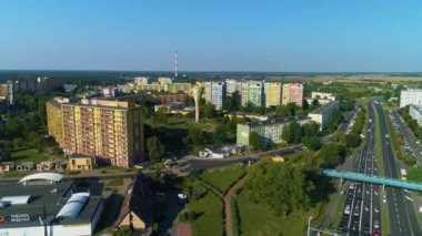 Tırmanış Merkezi Kupası Lubin Kielich Przylesie Hava Görüntüsü Polonya. Yüksek kalite 4k görüntü