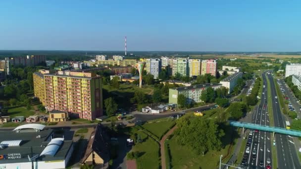 Centro Escalada Copa Lubin Kielich Przylesie Vista Aérea Polônia Imagens — Vídeo de Stock
