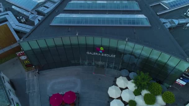 Alışveriş Merkezi Siedlce Galeria Havacılık Görünümü Polonya Yüksek Kalite Görüntü — Stok video