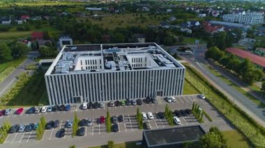 Bölge Mahkemesi Siedlce Rejonowy Hava Görüntüsü Polonya. Yüksek kalite 4k görüntü