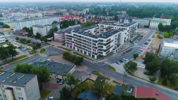 Apartmány Skierniewice Domy Apartamenty Aerial View Polsko Vysoce Kvalitní Záběry — Stock video