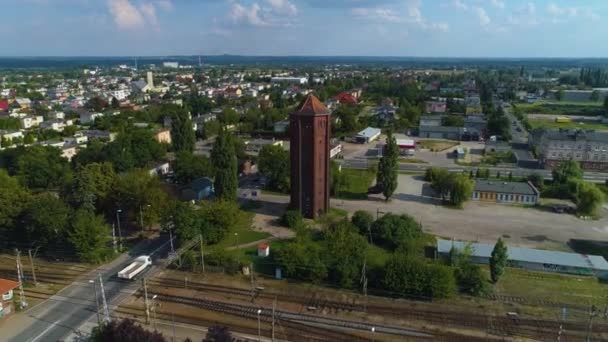 Tour Eau Historique Kalisz Wieza Cisnien Vue Aérienne Pologne Images — Video