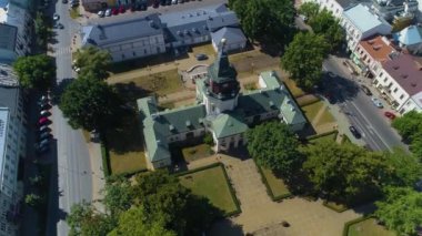 Bölgesel Müze Siedlce Muzeum Ratusz Jacek Havacılık Görünümü Polonya. Yüksek kalite 4k görüntü