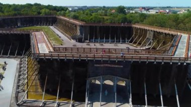 Mezuniyet Kulesi Inowroclaw Teznia Solankowa Hava Görüntüsü Polonya. Yüksek kalite 4k görüntü