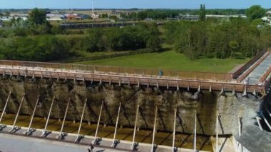 Mezuniyet Kulesi Inowroclaw Teznia Solankowa Hava Görüntüsü Polonya. Yüksek kalite 4k görüntü