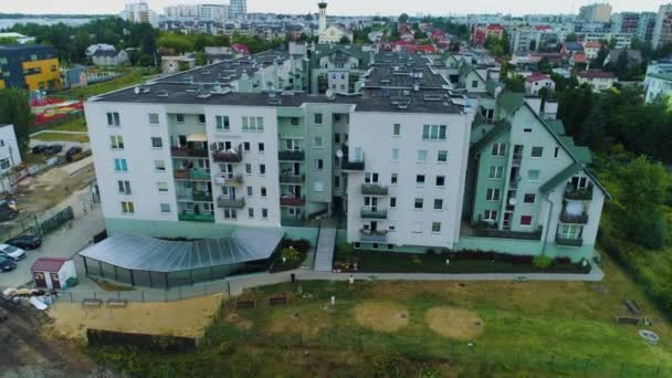 Appartamenti Estate Piaseczno Apartamenty Osiedle Vista Aerea Polonia Filmati Alta — Video Stock
