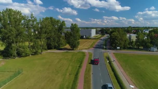 Bezirksgericht Siedlce Sad Rejonowy Luftaufnahme Polen Hochwertiges Filmmaterial — Stockvideo