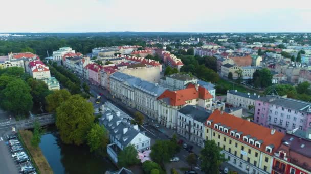 Panorama Aleja Wolności Kalisz Aleja Wolnosci Widok Lotu Ptaka Polska — Wideo stockowe