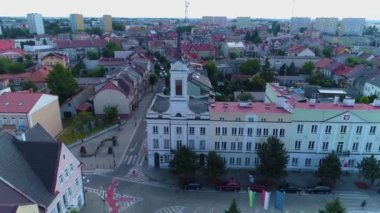 Yaşlılar Konseyi Ostroleka Starostwo Urzad Miasta Havacılık Görünümü Polonya. Yüksek kalite 4k görüntü