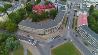 Bialystok Üniversitesi Uniwersytet Filoloczny Hava Görüntüleme Polonya. Yüksek kalite 4k görüntü