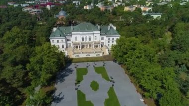 Lisedeki Otwock Lisansı Galczynskiego Hava Görüntüsü Polonya. Yüksek kalite 4k görüntü