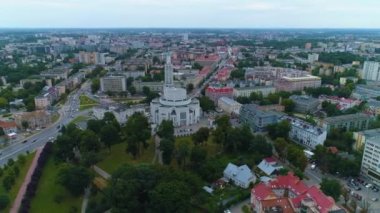 Küçük Bazilika Bialystok Bazylika Mniejsza Rocha Havacılık Polonya. Yüksek kalite 4k görüntü