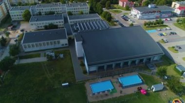 Su Parkı Lomza Parkı Wodny Havacılık Görünümü Polonya. Yüksek kalite 4k görüntü