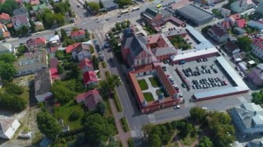 Mabet Ostroleka Sanktuarium Swietego Antoniego Hava Görüntüsü Polonya. Yüksek kalite 4k görüntü