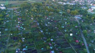 Biala Podlaska Krajobraz Hava Manzaralı Polonya 'nın Güzel Panoraması. Yüksek kalite 4k görüntü