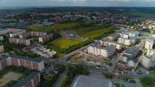 美丽的风景Lomza Krajobraz Aerial View Poland 高质量的4K镜头 — 图库视频影像
