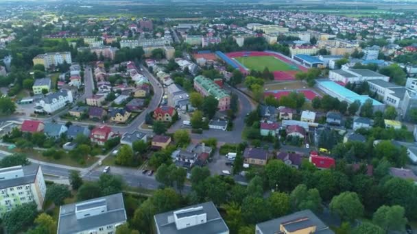 Gyönyörű Panoráma Biala Podlaska Krajobraz Légi Kilátás Lengyelország Kiváló Minőségű — Stock videók