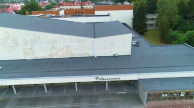 Konser Salonu Operası Filarmoni Orkestrası Sala Koncertowa Havacılık Görünümü Polan. Yüksek kalite 4k görüntü